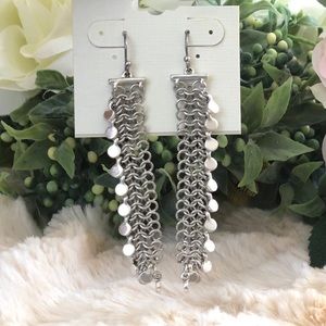 NWT LUCKY BRAND Silver Chain Link Earrings